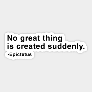 Stoic Epictetus Quote Sticker